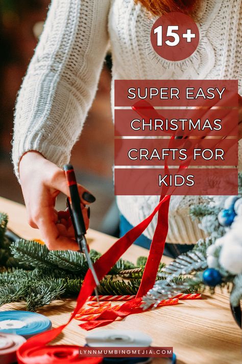 15+ Super Easy Christmas Crafts for Kids - Lynn Mumbing Mejia Super Easy Crafts, Super Easy Crafts For Kids, Easy Christmas Crafts For Kids, New Years Eve Traditions, Cute Ornaments, Holiday Traditions Family, Fun Activities To Do, Easy Christmas Crafts, New Years Eve Decorations