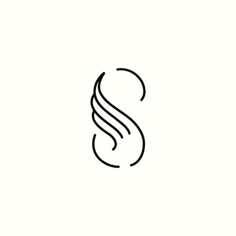 S / Wing Logo. (Available) by Richard Baird. #logo #branding S Letter Design, Letter S Logo, Wing Logo, Inspiration Logo Design, S Logo Design, Hair Logo, Educational Content, Lettering Calligraphy, Wings Logo