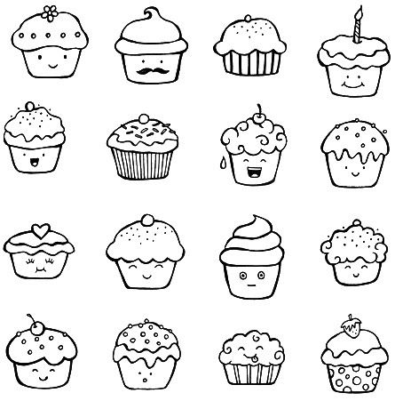 Cupcakes Easy, Ideas Cupcakes, Cupcake Drawing, Bujo Doodles, Doodle Inspiration, Doodle Lettering, Cute Cupcakes, Bullet Journal Doodles, Journal Doodles