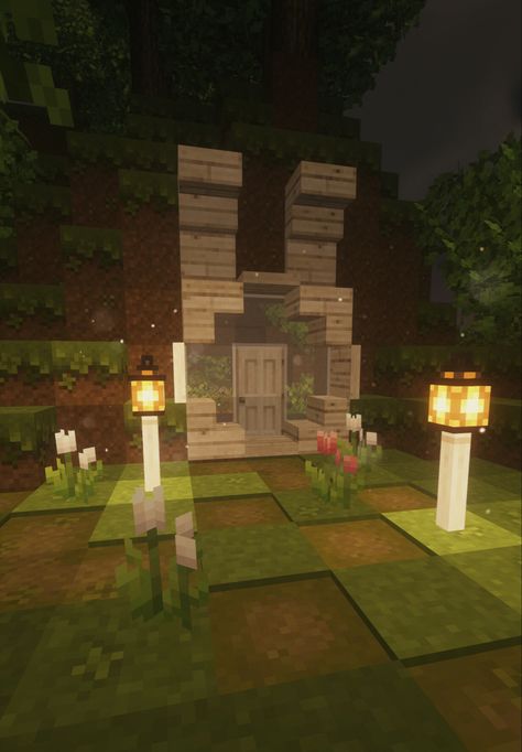 Cat Shaped House Minecraft, Cute Animal House Minecraft, Minecraft Bunny Cage Ideas, Minecraft Animal Cage Ideas, Minecraft Bunny Pen Ideas, Rabbit Minecraft Build, Minecraft Small Cat House, Minecraft Map Wall Ideas, Minecraft Bunny House Ideas