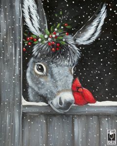 Canvas Painting For Beginners, Christmas Canvas Art, Christmas Paintings On Canvas, Canvas For Beginners, Christmas Card Art, Painting For Beginners, Holiday Painting, Painted Christmas Ornaments, Winter Painting