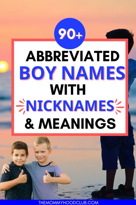 Nicknames For Baby, Boy Names With Nicknames, S Girl Names, Long Boy Names, Names Starting With C, Names With Nicknames, Nick Names For Boys, Unique Baby Boy Names, Names Boy