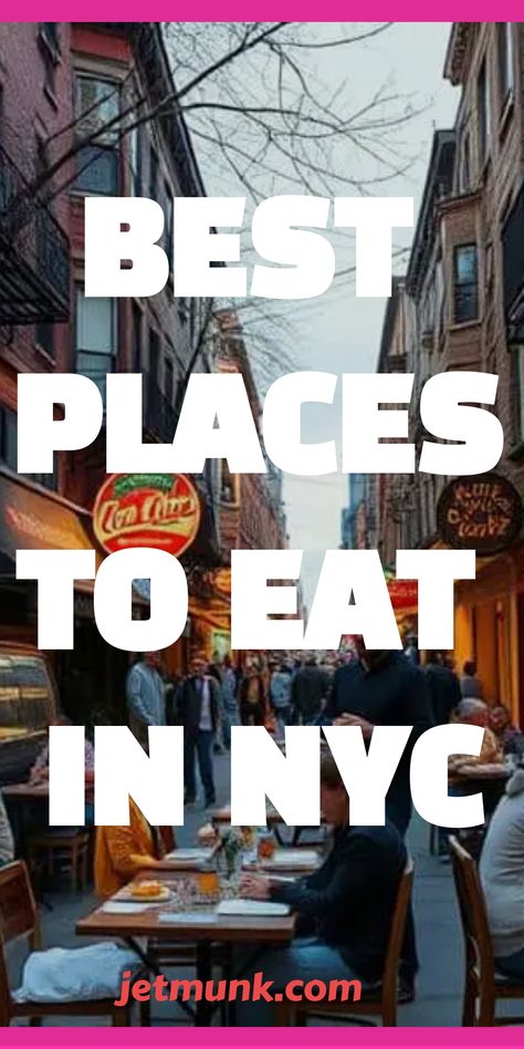 Places to Eat in NYC Fun Nyc Restaurants, Best Nyc Pizza, Financial District Nyc Food, Nyc Eats Bucket Lists, Nyc Lunch Spots, Best Places To Eat In Nyc, Where To Eat In New York City, Best Places To Eat In New York City, Places To Eat In New York City