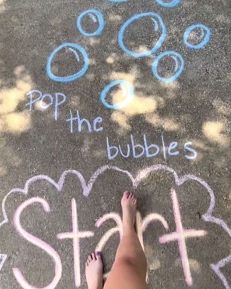 Making a chalk adventure 🌈 | adventure, summer | This is the perfect summer activity 🌞🌈 | By Lessons Learned In Life - Facebook Chalk Path Games, Sidewalk Activity Path, Chalk Adventure, Chalk Activity Path, Chalk Obstacle Course For Kids, Obstical Course For Kids, Sidewalk Chalk Games, Chalk Activities, Sensory Pathways