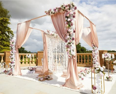 Outdoor Nikkah Decor, Outdoor Nikkah, Nikkah Decor, Asian Wedding Decor, Pakistani Wedding Decor, Nikah Decor, Bridal Songs, Wedding Entrance Decor, Persian Wedding