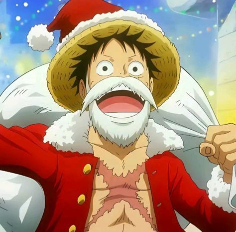 Luffy Christmas, One Piece Episode 1, Mobile Legend Chou Skin, One Piece Deviantart, Christmas Anime, One Piece Episodes, Zoro Nami, Luffy Zoro, Hd Anime Wallpapers