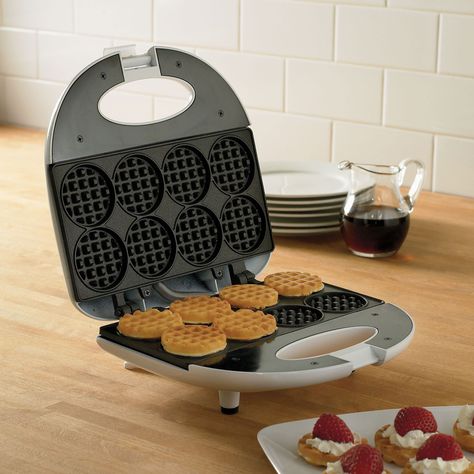 BrylaneHome® Mini Waffle Maker | Kitchen Appliances | Brylanehome Heart Shaped Waffle Maker, Forest Bedroom, Urban Outfitters Home, Mini Refrigerator, Unique Breakfasts, Breakfast Waffles, Waffles Maker, Cooking Game, Marketing Cookies