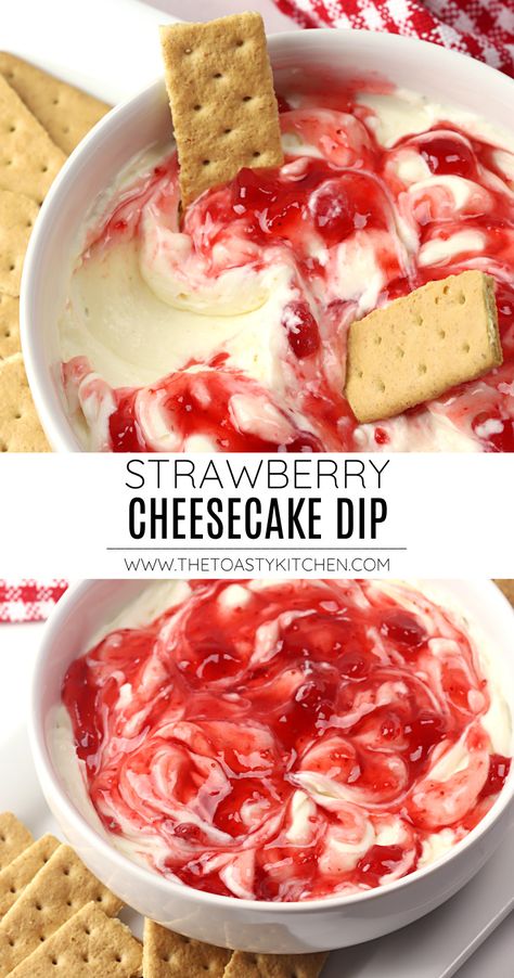 Strawberry Cheesecake Dip, Baked Appetizers, Dessert Oreo, Cheesecake Dip, Sweet Dips, Dip Recipes Easy, Strawberry Cheesecake, Strawberry Recipes, Desert Recipes