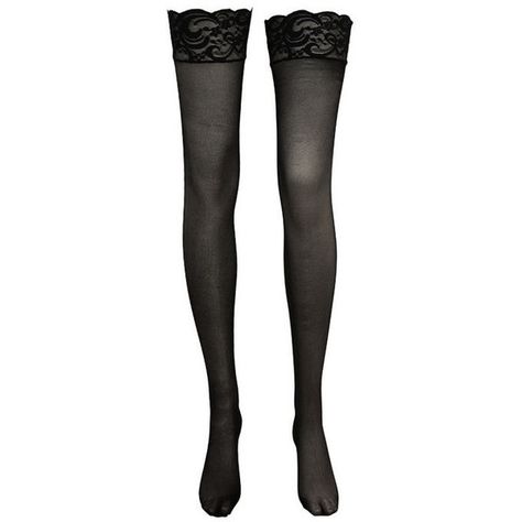 Black Seam Thigh Hi With Lace Top Stocking ($3.69) ❤ liked on Polyvore featuring intimates, hosiery, tights, socks, accessories, stockings, leggings, lace stockings, lacy stockings and lace tights Black Stocking, Tights Socks, Fishnet Socks, Lace Stockings, Outfit Png, Lace Leggings, Lace Tights, Lace Socks, Black Pantyhose