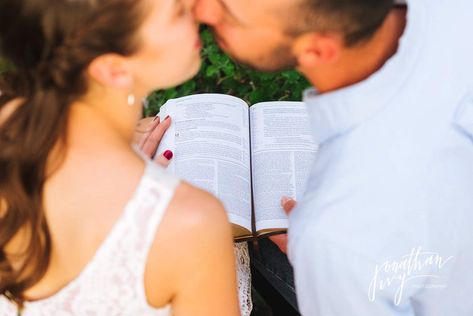 Reading Bible Engagement Photos - San Antonio Hill Country Engagement Photos Engagement Photos With Bible, Catholic Engagement Photos, Hill Country Engagement Photos, Christian Engagement Photos, Engagement Photos Farm Country, Piggy Back Engagement Photos, Engagament Photos, Engagement Photos With Cattle, Hill Country Wedding Venues