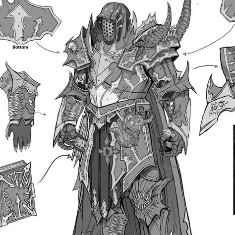 Sorcerer Concept Art, Warhammer Concept Art, Chaos Sorcerer, Dark Mechanicus, Warhammer Chaos, Art Lineart, Games Workshop, Tabletop Games, Line Art