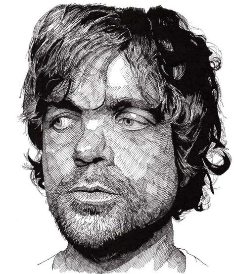 For any artist that is interested in creating a realistic-looking portrait, learning how to draw shadows on faces is a skill that must be developed. How To Draw Shadow, Hatch Drawing, Improve Drawings, Famous Portraits, 얼굴 드로잉, Peter Dinklage, Portrait Vintage, Portrait Drawings, Cross Hatching