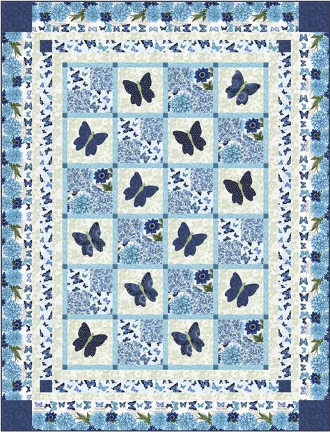 Economy Block Quilt, Make Butterflies, Economy Block, Butterfly Quilt Pattern, Raggedy Anne, Simple Quilts, Wholesale Fabric Suppliers, Timeless Treasures Fabric, Butterfly Quilt