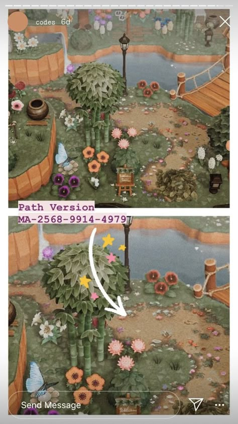 Acnh Meadow Path, Ma Codes Acnh, Animal Crossing Pathing, Animal Crossing The Path, Animal Crossing Codes Paths, The Path Animal Crossing, The Path Acnh, Animal Crossing Custom Path, Acnh Design Codes Paths