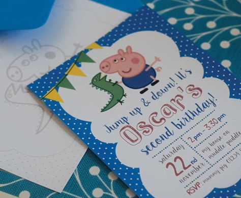 How to throw the Ultimate Peppa Pig Birthday Party George Pig Birthday Party, George Pig Birthday, Peppa Pig Birthday Invitations, Peppa Pig George, Pig Birthday Party, Peppa Pig Birthday Party, George Pig, Peppa Pig Party, Pig Party