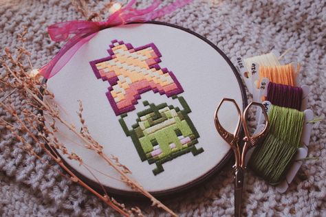 Stardew Valley Embroidery, Video Game Embroidery, Geek Christmas, Stitch Guide, Color Guide, Bead Ideas, Hand Embroidery Pattern, Stardew Valley, Hand Embroidery Stitches