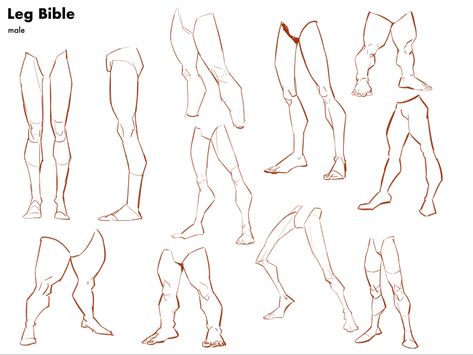 Masculine Legs Drawing, Front Facing Legs Drawing, Leg Refrences Men, Muscular Legs Reference Drawing, Male Thigh Reference, Drawing Legs Reference, Tbchoi Anatomy, Male Legs Reference Drawing, Bent Legs Drawing Reference