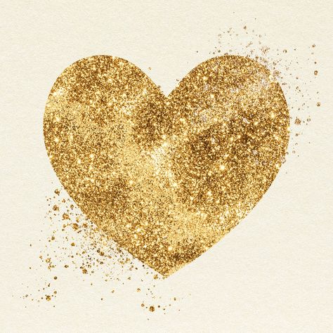 Glitter psd gold heart symbol | free image by rawpixel.com / Adj Gold Heart Wallpaper, Gold Images, Gorgeous Images, Black And Gold Aesthetic, Golden Wallpaper, Free Wedding Invitation Templates, Free Wedding Invitations, Birth Cards, Red Daisy