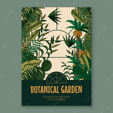 Herbal Poster Design, Plant Graphic Design Poster, Garden Poster Design, Garden Graphic Design, Gardening Poster, Digital Magazine Design, Auckland Museum, Travel Graphic Design, Indesign Design