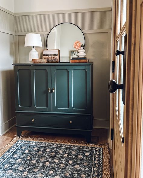 ❤️ Y’all get all the angles because I couldn’t decide which was my favorite. While we don�’t have the huge entryway, I wanted to make it as welcoming as possible. After we DIY’d the super awesome trim (see the reel for that!) I added layered rugs, a bench for sitting or putting bags on, lots of texture from the walls to the decor, and get the colors calm and rich. It doesn’t take a lot to make a welcoming space for your home. Maybe it’s just a couple of hooks and a favorite piece of art. B... Blue Entryway, Entryway Modern, Dining Room Light Fixtures, Layered Rugs, Small Entryway, Farmhouse Decor Living Room, Warm Hug, Modern Traditional, Dining Room Lighting