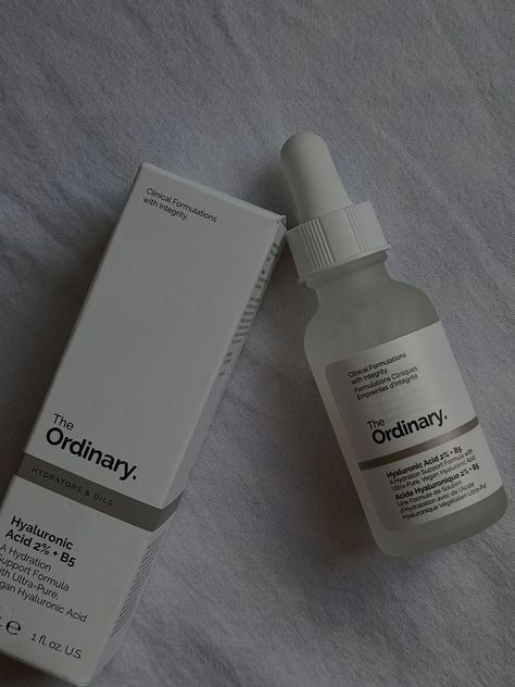 The Ordinary Hyaluronic Acid 2% + B5, The Ordinary Skincare Aesthetic, Skincare Table, Ordinary Serums, Skincare The Ordinary, Ordinary Serum, The Ordinary Hyaluronic, Product Wishlist, Ordinary Hyaluronic Acid