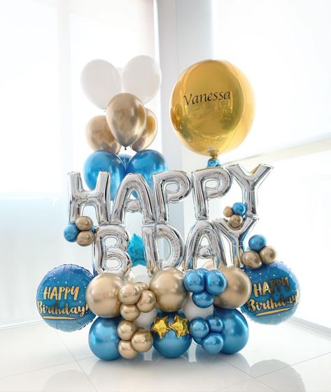 Happy Birthday Balloons Bouquet, Baby Shower Punch Recipes, Birthday Goals, Balloon Pop, Balloon Crafts, Balloon Delivery, Balloon Arrangements, Happy Birthday Balloons, Balloon Sculptures