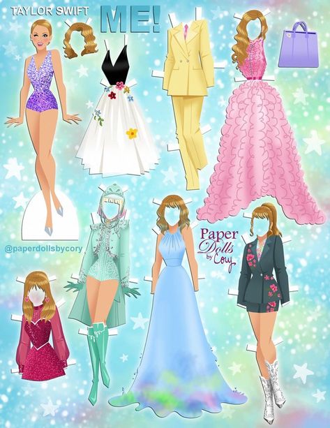 Disney Paper Dolls, Taylor Swif, Im Obsessed, Paper Dolls Clothing, Taylor Swift Cute, Paper Doll Template, Hooray For Hollywood, Paper Dolls Book, Pop Singers