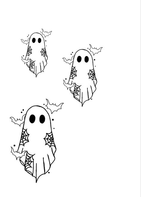 Trio Ghost Tattoos, Ghost With Balloon Tattoo, Ghost Tattoo Stencil, Ghost Best Friend Tattoos, Ghost Friend Tattoos, Alien Flash Tattoo, Ghost Tattoos Simple, Matching Ghost Tattoos, Learn To Tattoo