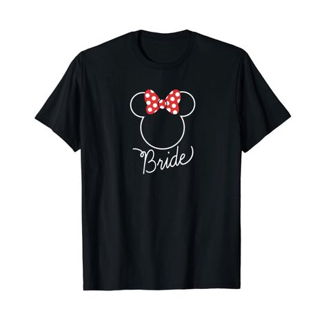 Celebrate wedding festivities with this cute Mickey Mouse Groom tee shirt. With a classic Mickey icon in a red bowtie and "Groom" printed in a cursive font, you'll be ready for all of the fun leading up to the big day. It makes the perfect Bachelor Party tee shirt or Wedding Gift for the groom. Planning a trip to Disney Parks & Resorts? Whether it's Disneyland or Walt Disney World, get ready for your vacation with a cute tee shirt for you or matching bride and groom Disney t-shirts. Bride Tee Shirts, Magic Wedding, Disney Cruise Shirts, Bride Birthday, Bride Head, Bride Tee, Disney Bride, Minnie Mouse Bow, Wedding Honeymoon