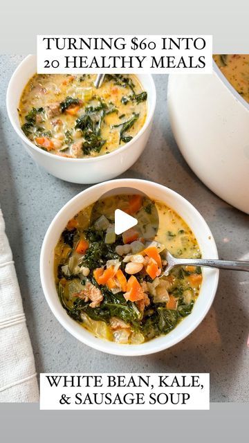 Jenn Lueke Recipes, Jenn Lueke, Dinners Ideas, Celery Sticks, Can Of Beans, Meals Ideas, Ground Italian Sausage, Vegetable Broth, Gluten Free Dairy Free Recipes