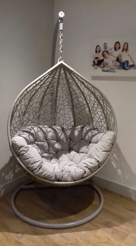 Egg Chair Bedroom, Room Almirah Designs, Color Trends 2024, Deck Furniture Layout, Hanging Chair Indoor, Indoor Swing Chair, Baddie Apartment, Baddie Apartment Ideas, Cabinet Trends