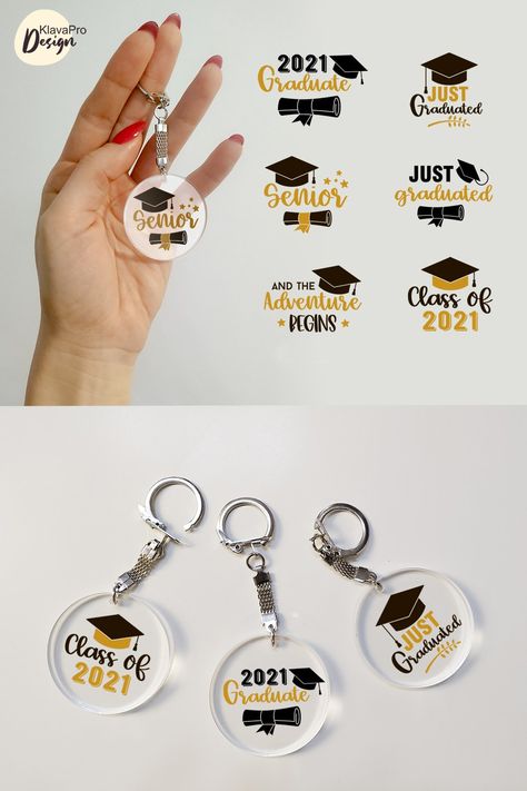 Keychain Vinyl, Graduate Cap, Keychain Bundle, Cap Graduation, Graduation Keychain, Graduation Svg, Idee Cricut, Keychain Craft, Projets Cricut