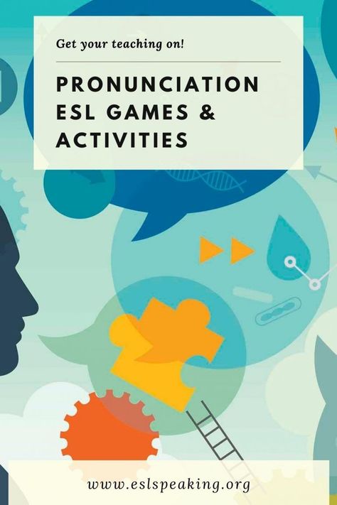 Find out the top picks for ESL pronunciation games and activities, along with lesson plans, worksheets and online practice. Help your students out with English pronunciation and speaking with these engaging, student-centred, and interactive ESL pron activities. #speaking #pron #pronunciation #eslspeaking #eslpron #eslpronunciation #english #englishspeaking #speakingenglish #englishpron #englishpronunciation #speak #listen #teaching #teachingenglish #education #englishteacher #tesol #tefl #elt Esl Online Teaching Activities, Esl Pronunciation Activities, Esl Activities For Adults, Pronunciation Worksheet, Pronunciation Activities, Esl Speaking Activities, Tesol Lesson Plans, Ell Activities, Speaking Activities Esl