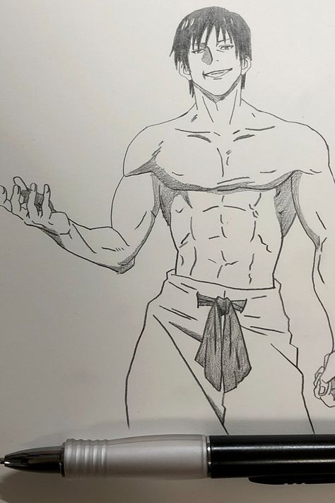 Draw Toji Fushiguro freestyle shirtless from Jujutsu Kaisen https://youtu.be/f2YBuI6JqK4 Toji Drawing Tutorial, Toji Sketch Pencil, Toji Fushiguro Back, Toji Drawings, Toji Fushiguro Sketch, Gojo Toji Outfit, Cool Art Drawings Anime, Jujutsu Drawing, Toji Fushiguro Drawing