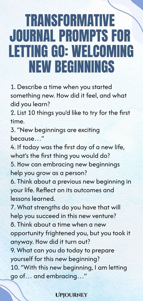 Discover a collection of transformative journal prompts designed to help you let go of the past and embrace new beginnings. These thought-provoking prompts will guide you towards self-reflection, growth, and healing. Start your journey of self-discovery today with these powerful writing exercises. Say goodbye to what no longer serves you and welcome positive changes into your life through the art of journaling. Journal Prompts For Letting Go, Work Etiquette, How To Release Anger, Psychology Terms, Mindfulness Journal Prompts, Growth And Healing, Relationship Quizzes, Let Go Of The Past, Journal Questions