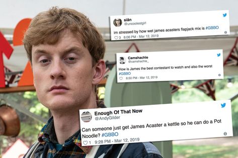 Ed Gamble And James Acaster, James Acaster And Ed Gamble, James Acaster Great British Bake Off, Jack Bridgland Robert Pattinson, Rylan Clark, James Acaster, James Meme, Prue Leith, Paul Hollywood