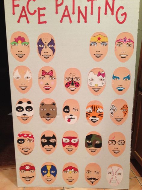 Carnaval Man, Easy Face Painting, Easy Face Painting Designs, Festival Face Paint, Paint Charts, Face Painting Tutorials, Festival Face, Face Template, Face Painting Easy