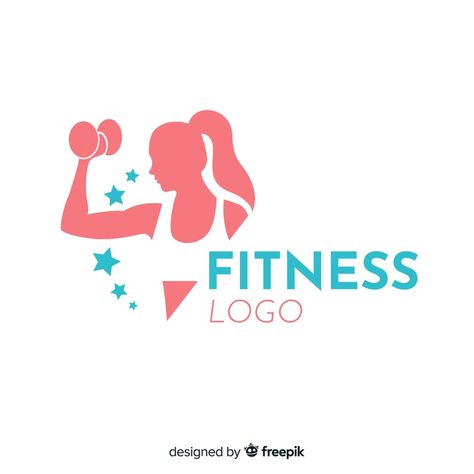 Modelo de logotipo de aptidão design pla... | Free Vector #Freepik #freevector #logotipo #negocio #projeto #modelo Fitness Logos Ideas, Women Fitness Logo, Personal Trainer Logo, Logo Fitness, Dance Logo, Free Logo Templates, Gym Logo, Fitness Logo Design, Logo Design Free