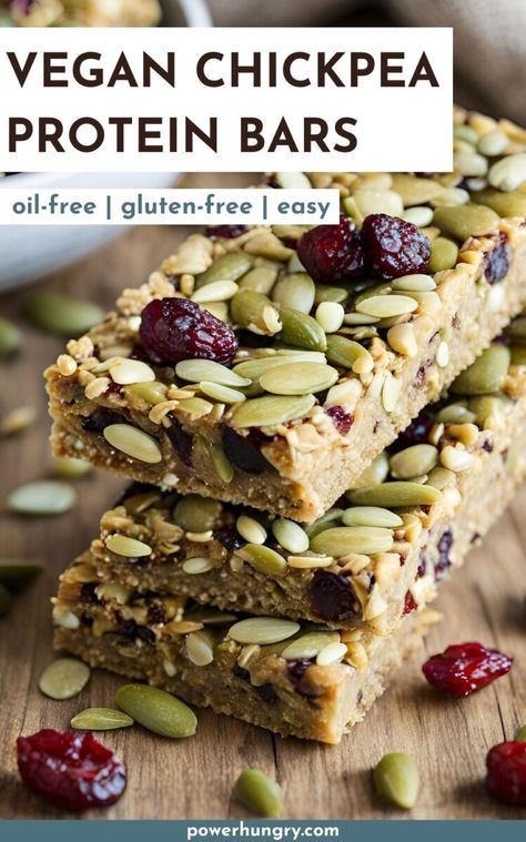 The best, and easiest vegan chickpea protein bars! Gluten-free & oil-free, they're delicious, customizable & perfect for powering your day! #veganprotein #vegan #glutenfree #proteinbars #plantbased #plantbasedprotein #proteinsnack #proteinrecipe #highprotein #plantprotein #plantbasedprotein  #garbanzobeans #wfpb #wfpbno #easyrecipe #healthysnack #diyproteinbars Sugar Free Protein Bars, Chickpea Protein, Chickpeas Protein, Vegan Protein Bars, Vegan Chickpea, Protein Bar Recipes, Vegetarian Protein, Chick Pea, Protein Powder Recipes