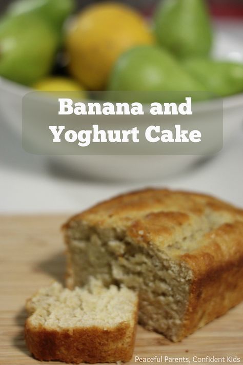 Banana Yoghurt Cake, Baking With Yogurt, Old Bananas, Zone Diet Recipes, Yoghurt Cake, Kids Cooking Recipes, Yogurt Cake, Out Of My Comfort Zone, Family Eating