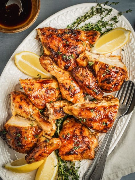 Harissa Honey Chicken Recipe - Urban Farm and Kitchen Harissa Honey Chicken, Honey Siracha Chicken, Honey Siracha, Honey Chicken Recipe, Middle East Recipes, Urban Farm, Weekend Meals, Honey Chicken, Sweet Savory