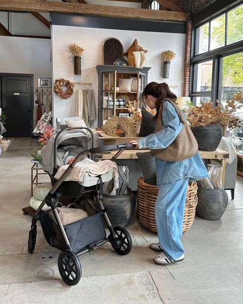 Stopped and shopped at @nashandnichol — and instantly fell in love 🎃🍂🤎 if you’re an Oregon girlie, this little gem of a store in McMinnville is a must see!! — fall inspo, fall fashion inspo, fall home decor, fall ootd, denim on denim ootd, fall denim ootd, chic style, chic mom aesthetic Shopping With Mom Aesthetic, 90s Mom Aesthetic Fall, Fall Mom Fit Denim Blue Jeans, Cool Black Mom Aesthetic, Pregnant Fall Aesthetic, Denim Ootd, Stop And Shop, Ootd Fall, Fall Inspo