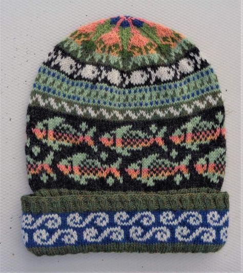 Knitting Pattern Fair Isle, Fair Isle Knit Hat, Stranded Knitting Patterns, Easy Knit Hat, Free Knitting Patterns For Women, Norwegian Knitting, Fair Isle Hat, Fair Isle Knitting Patterns, Fair Isles