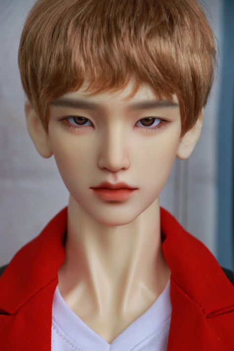 Ball Jointed Dolls Male, Bjd Male Faceup, Bjd Dolls Male Realistic, Male Bjd Dolls Faces, Bjd Dolls Face Up, Bjd Head Sculpt, Doll Face Paint, Asian Haircut, Bjd Dolls Girls