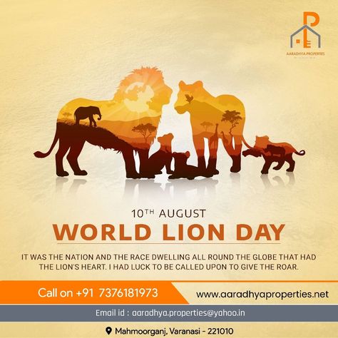 Save Earth, Save animals to save ourselves.... World Lion Day 🦁 World Lion Day, Lion Poster, Best Pest Control, Termite Control, Solar Companies, Save Animals, Krishna Art, Creative Posters, Save Earth