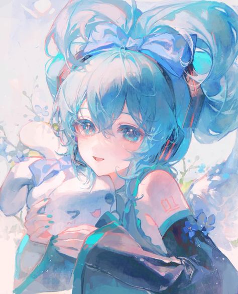 Miku Hatsune Chibi, Pretty Drawings, Ethereal Art, Cute Art Styles, Dream Art, Cute Anime Pics, Hatsune Miku, Pretty Art, 그림 그리기