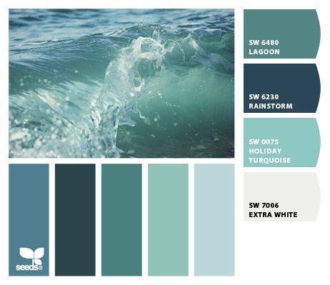 ColorSnap by Sherwin-Williams – ColorSnap by Ann M. Sherwin Williams Lagoon, Sherwin Williams Color Palette, Splash Design, Sherwin Williams Colors, House Color Palettes, Colour Inspiration, Design Seeds, Sherwin Williams, Color Inspiration