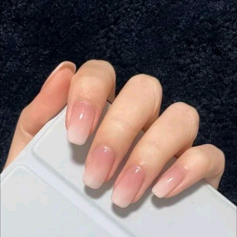 Ombre Nails Natural, Nails Ideas Natural, Natural Acrylic Nails Short, Natural Nail Acrylic, Natural Ombre Nails, Nail Ideas Natural, Natural Nails Ideas, Nails Natural Acrylic, Nails Short Natural