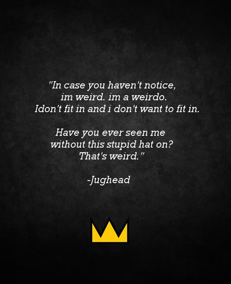 jughead quote Jug Head, Im Crazy, Riverdale, Wallpaper Quotes, Collage, Quotes, Movie Posters, Pins, Quick Saves