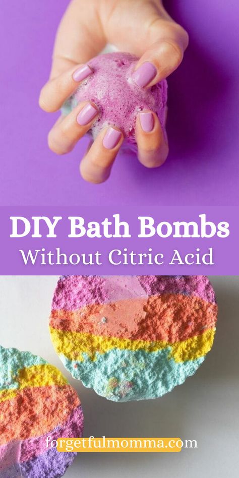 We spent some time last week making bath bombs without citric acid, just using what we had in the house already. Bath Bombshell, Diy Bath Bomb Recipe, Bath Bomb Recipe Easy, Bath Boms Diy, Natural Bath Bomb, Diy Bath Bomb, Bath Bomb Recipe, Coconut Bath, Bombe Recipe